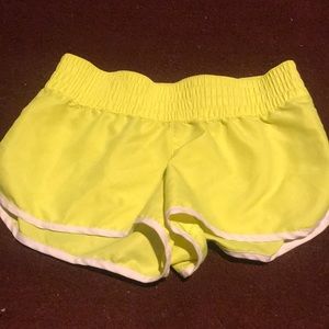 Neon yellow shorts